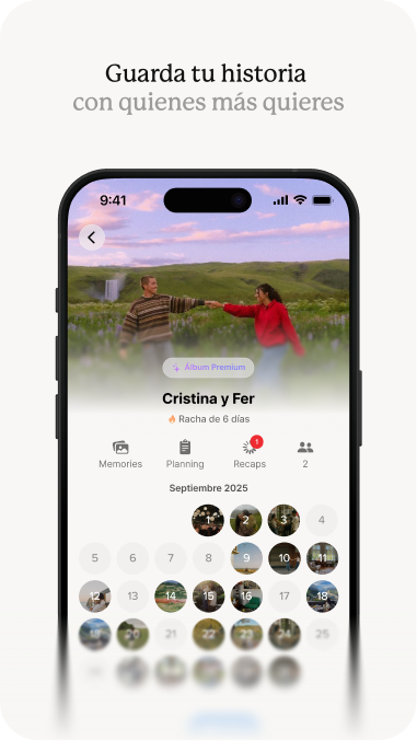 Pantalla de la app