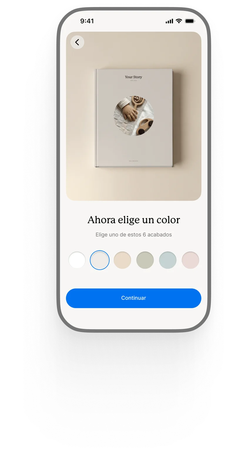 Elegir el color de la portada